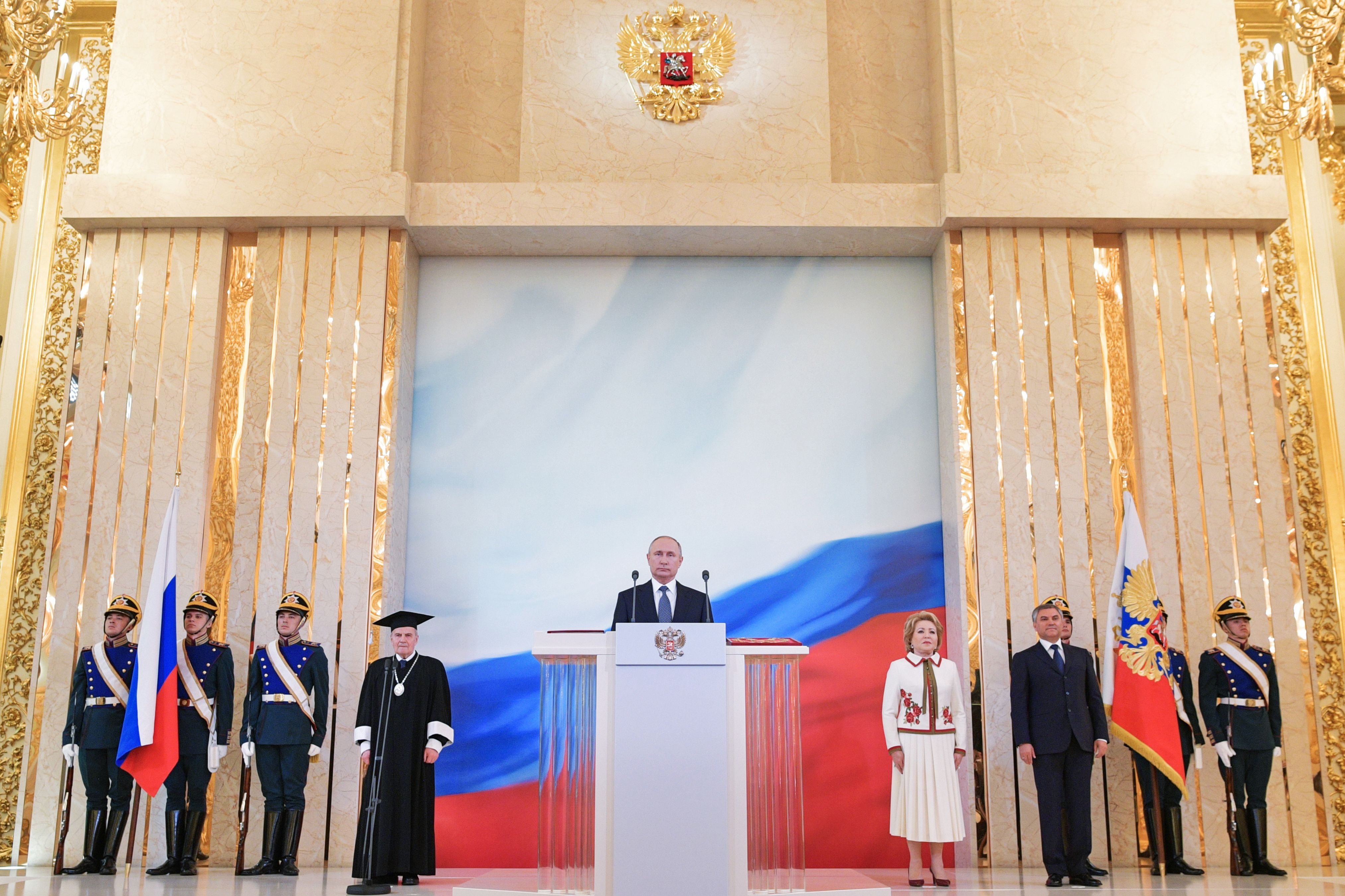 Инаугурация президента сроки. Инаугурация Путина 2018. Церемония инаугурации президента Путина. Инаугурация президента РФ 2018.