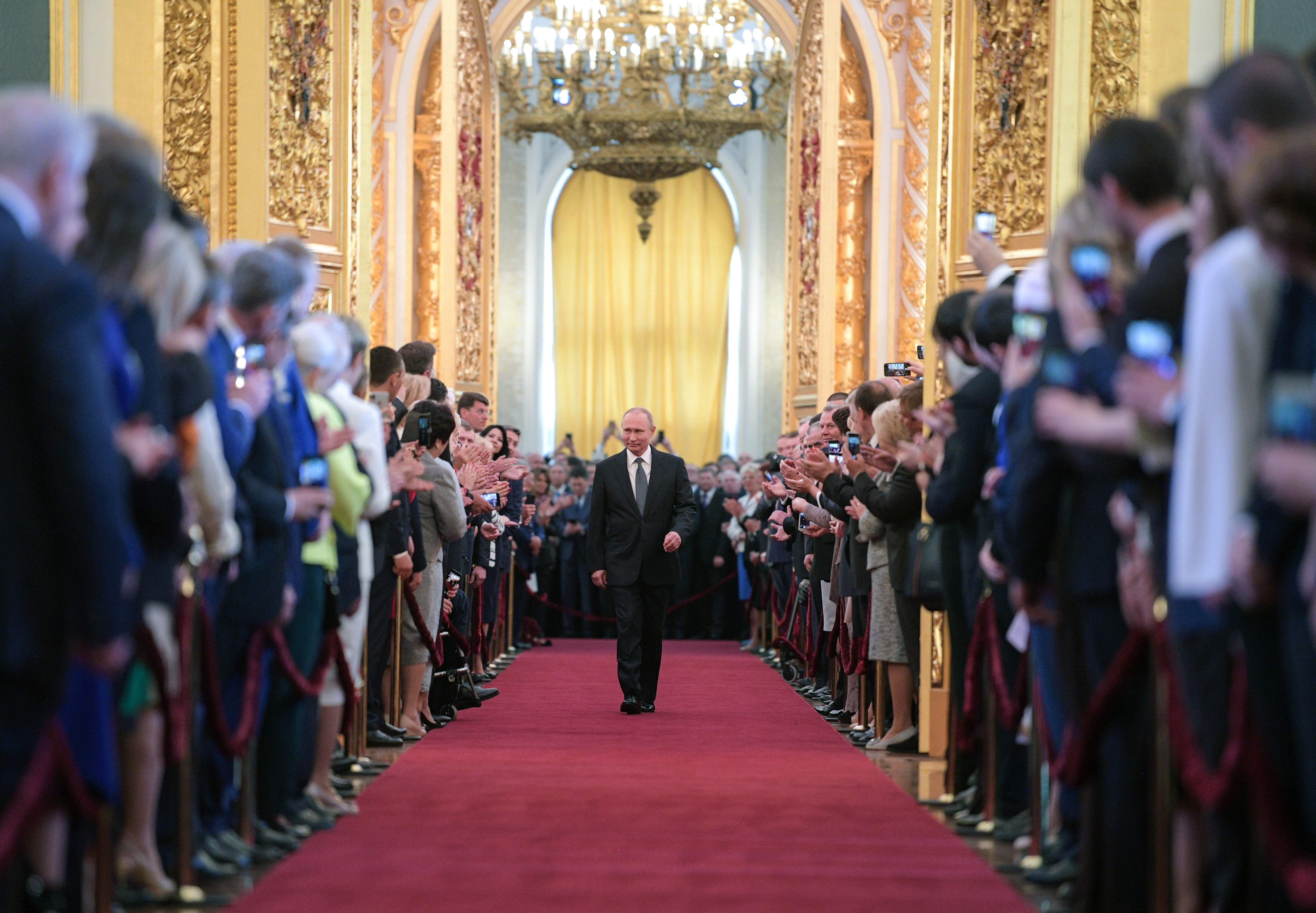 Представители каких стран присутствовали на инаугурации. Инаугурация Владимира Путина 2018. Зал инаугурации президента РФ.