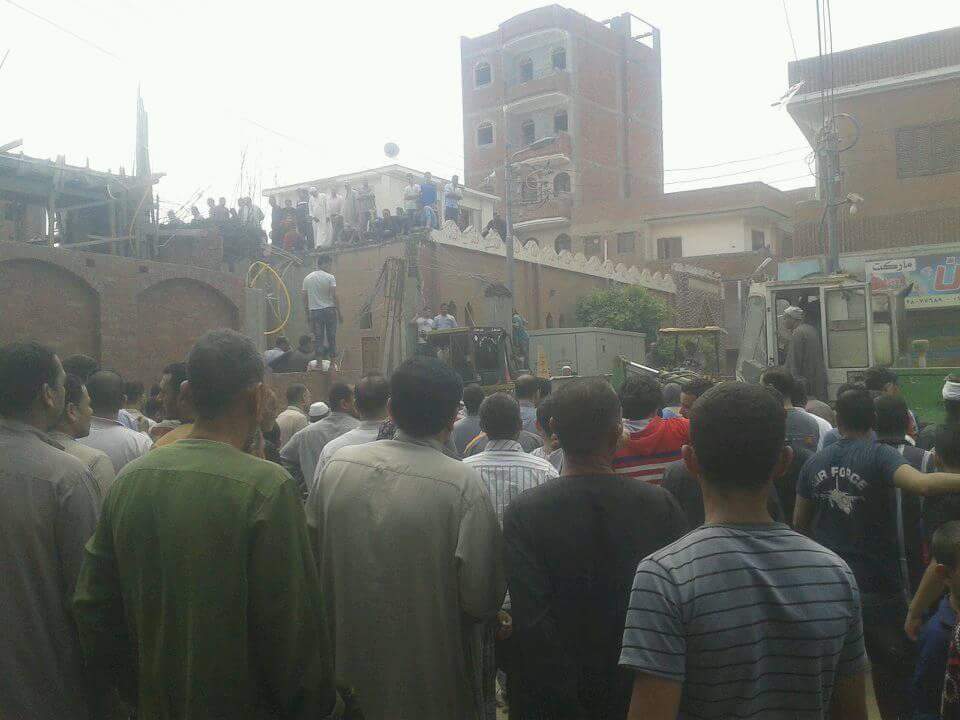 انهيار سقف مسجد الاربعين بالشرقية  (1)
