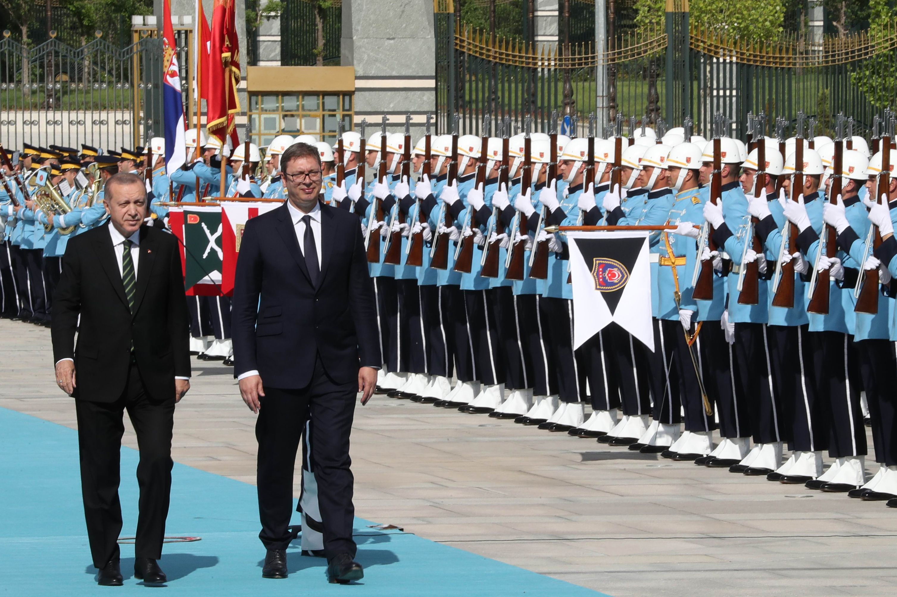 أردوغان والرئيس الصربى الكسندر فوسيتش