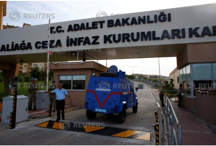 جانب من تأمين الشرطة التركية 