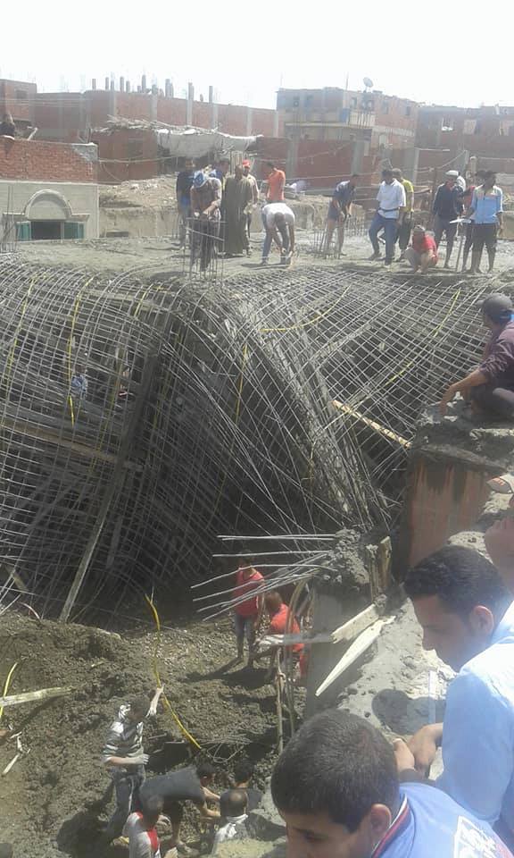 انهيار سقف مسجد الاربعين بالشرقية  (5)