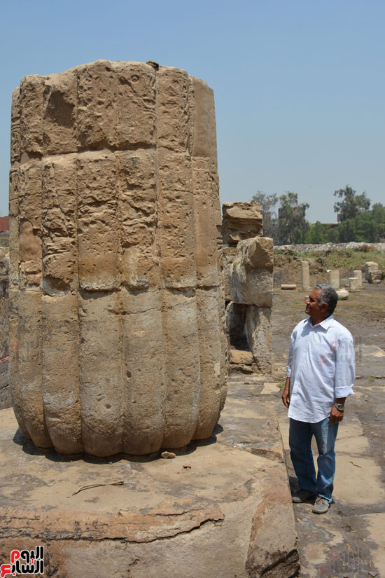 العثور على تمثال كاهن قصر مدينة هليوبوليس الأثرية بالمطرية (18)