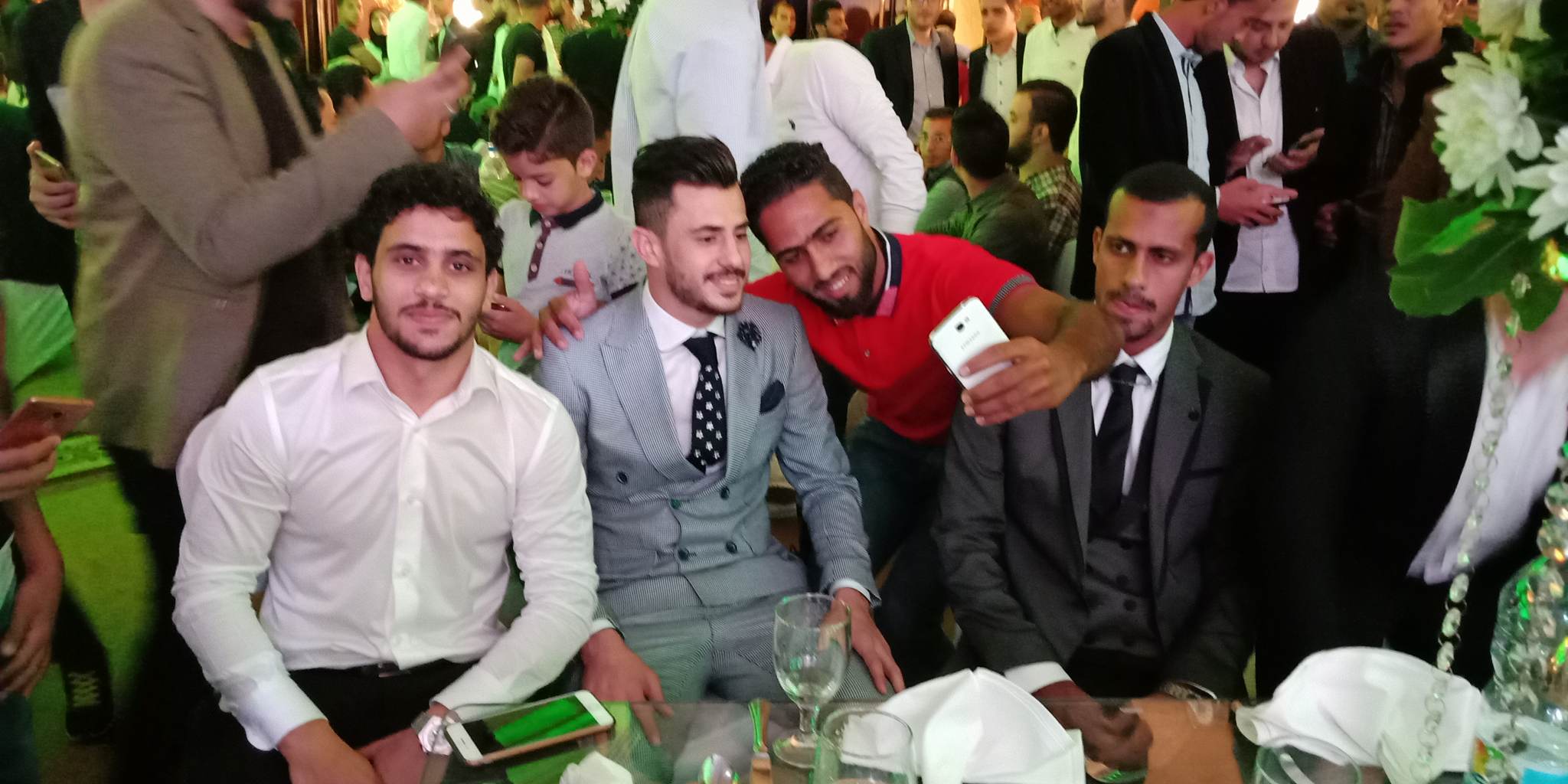 محمد أشرف روقا و عبد الله جمعة ومحمود الونش لاعبو الزمالك