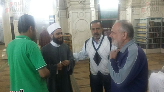  أثناء استقبال كروان الصعيد بمسجد القائد إبراهيم