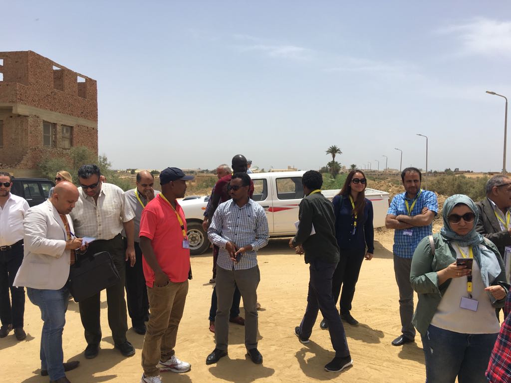 صحفيو السودان واثيوبيا وجنوب السودان فى الفيوم