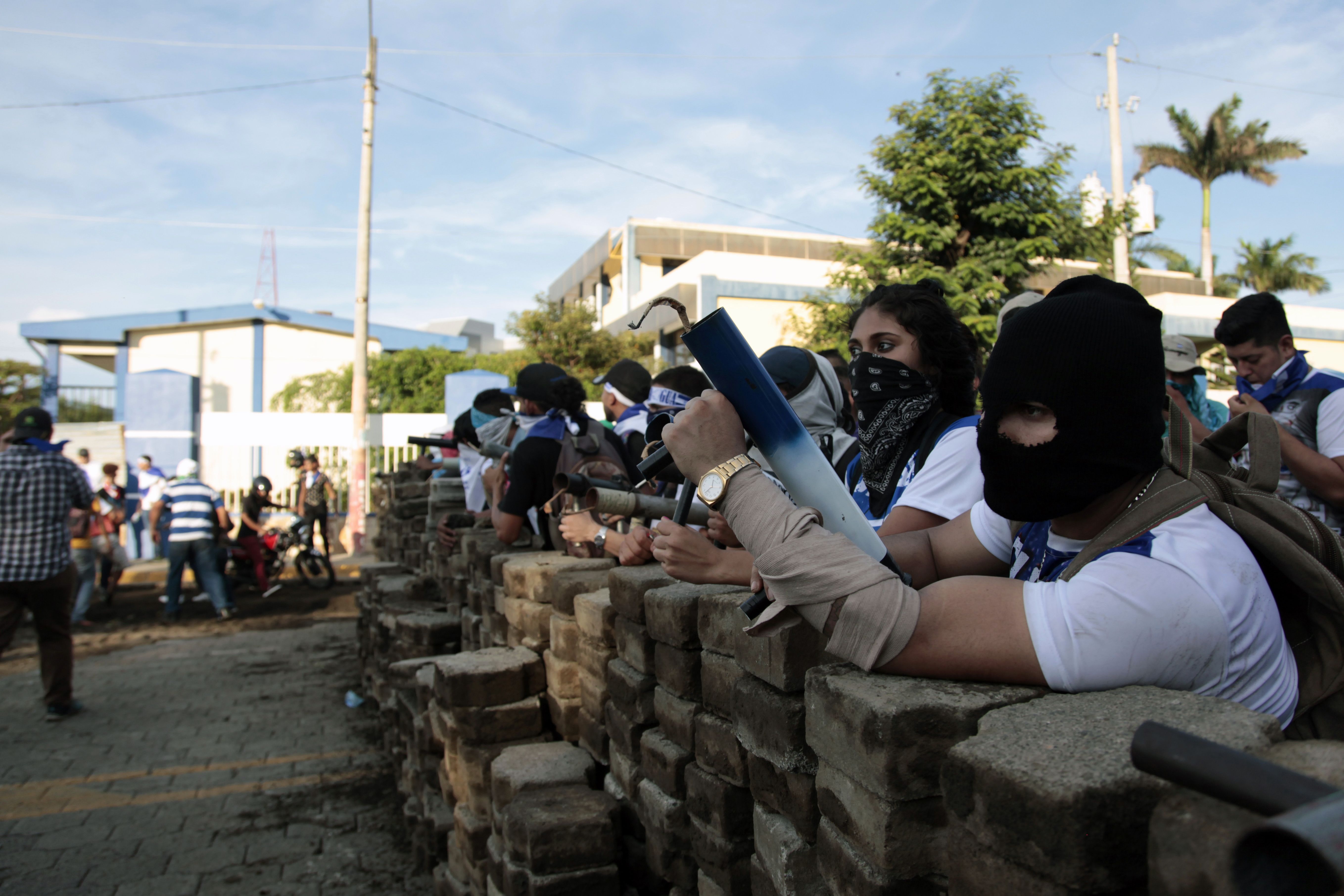 المتظاهرون فى نيكاراجوا