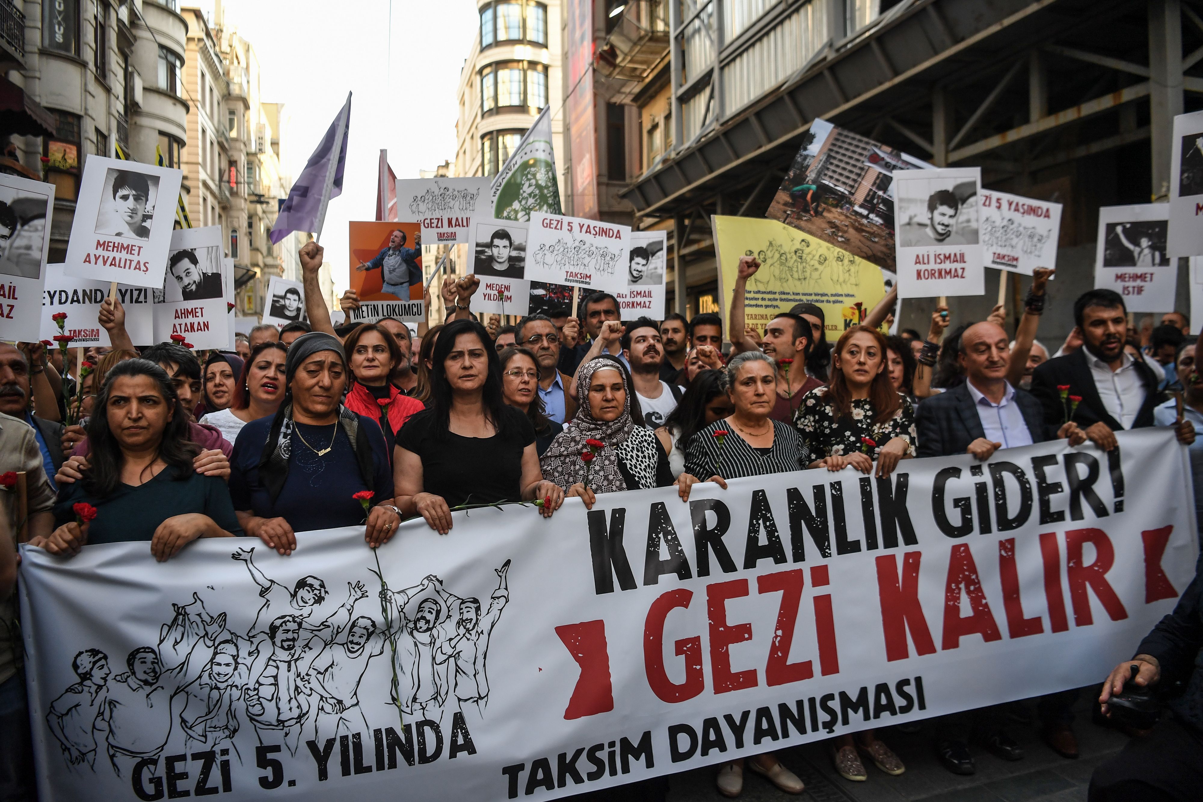 جانب من المظاهرات فى تركيا 
