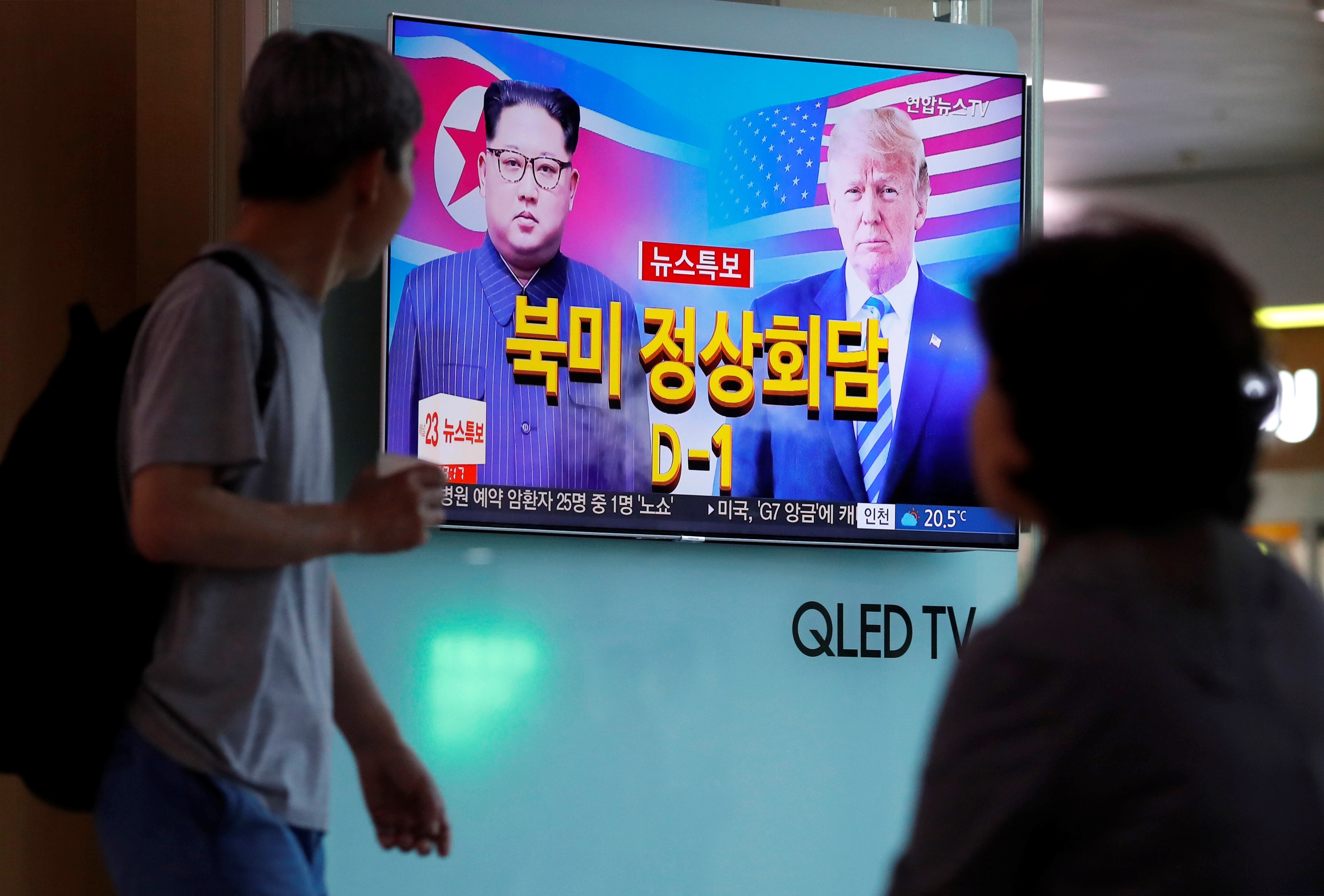 مواطنى كوريا الشمالية يتابعون باهتمام التقارير الإعلامية حول قمة ترامب وكيم