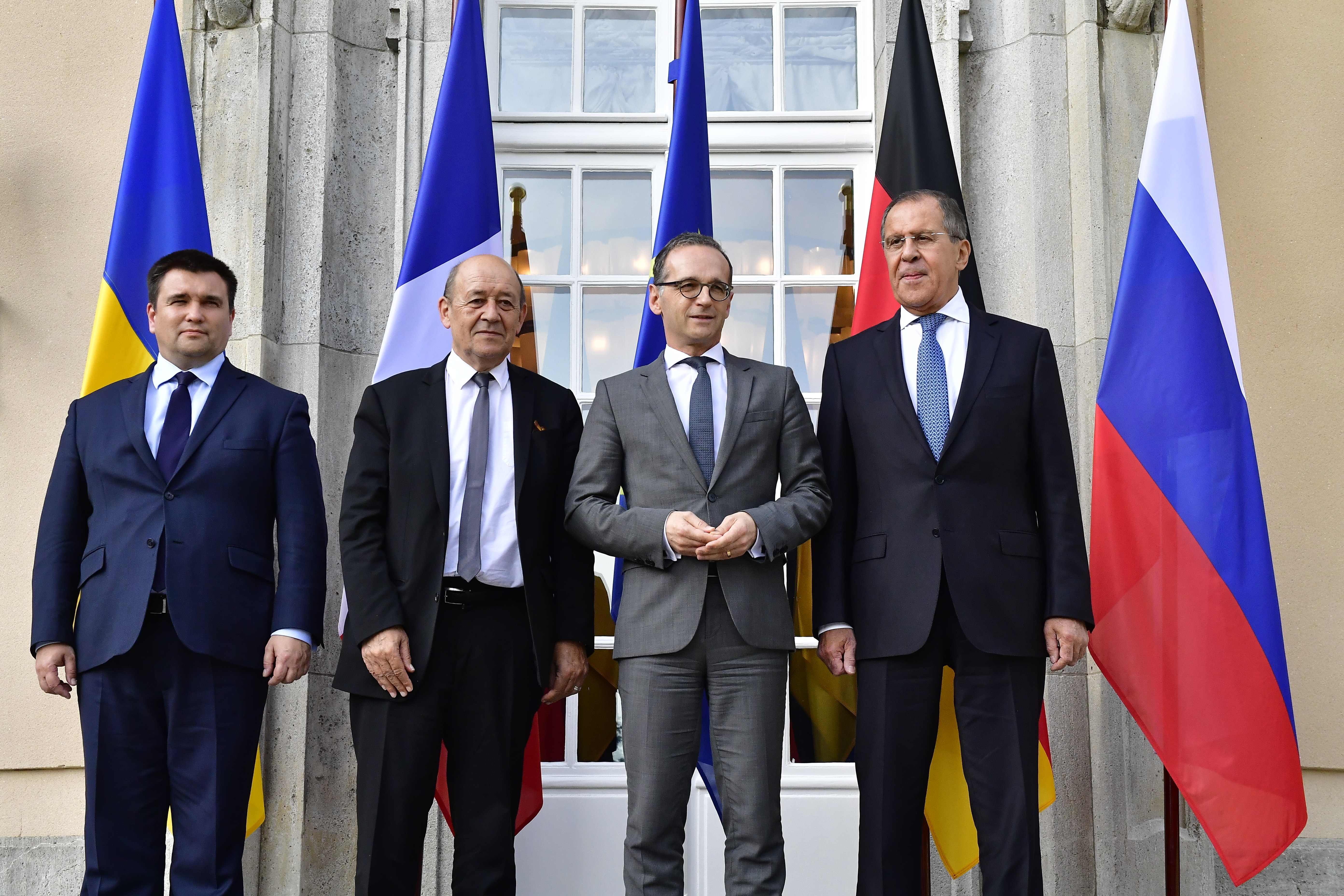 وزراء خارجية روسيا وأوكرانيا وألمانيا وفرنسا