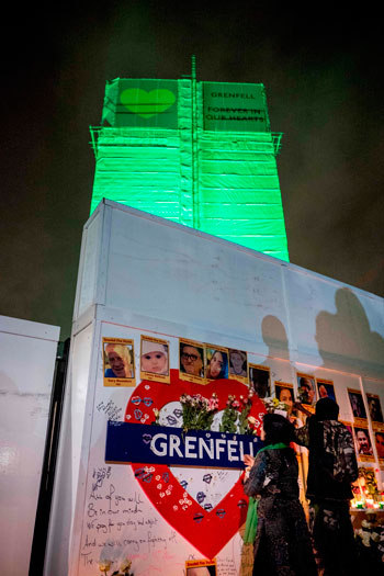 صور ضحايا حريق لندن أمام برج جرينفيل
