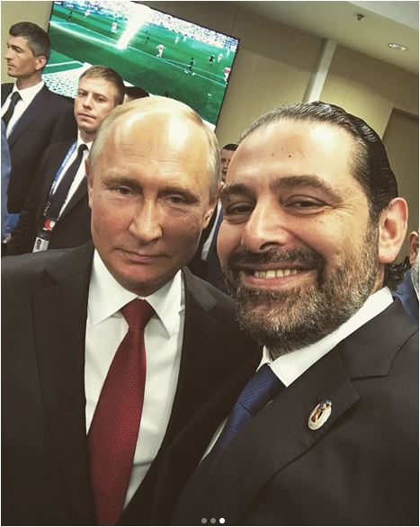 سعد الحريرى مع الرئيس الروسى بوتين