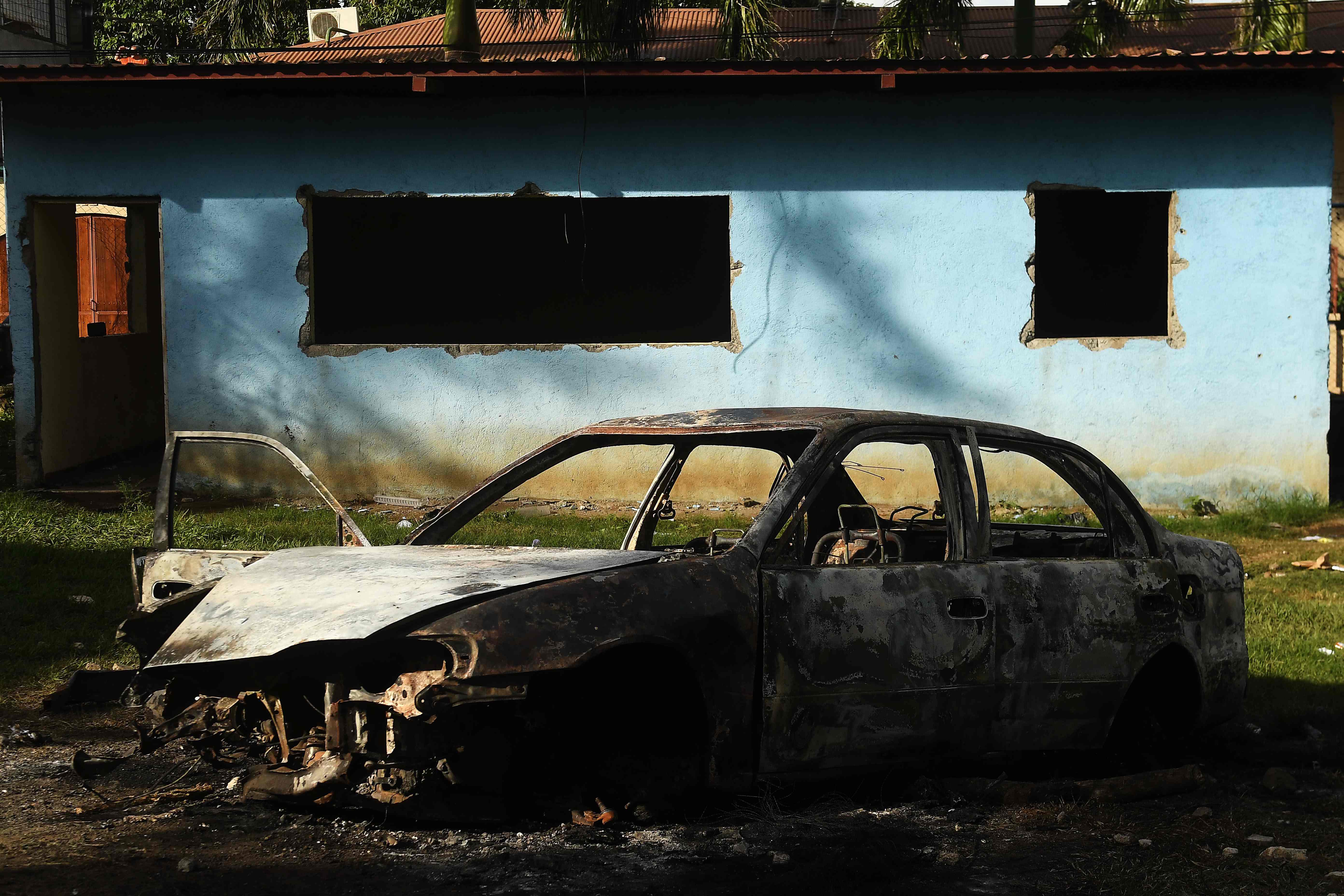 حريق سيارة خلال العنف فى نيكاراجوا