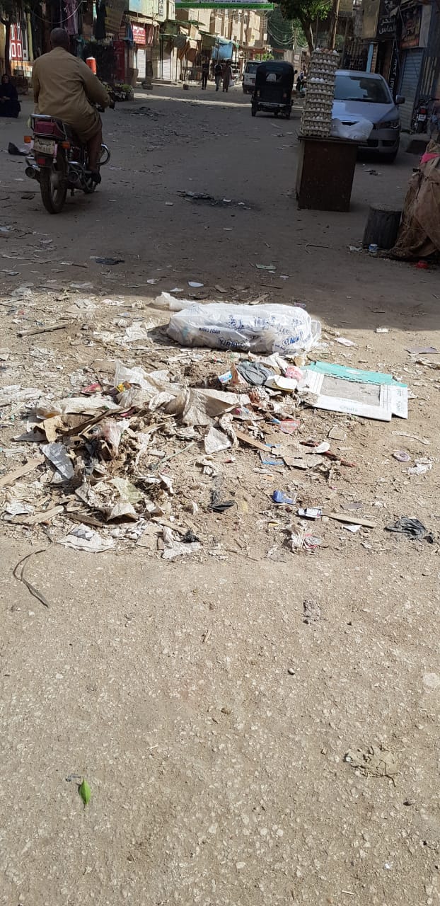 انتشار القمامة بشوارع مدينة الواسطى (2)