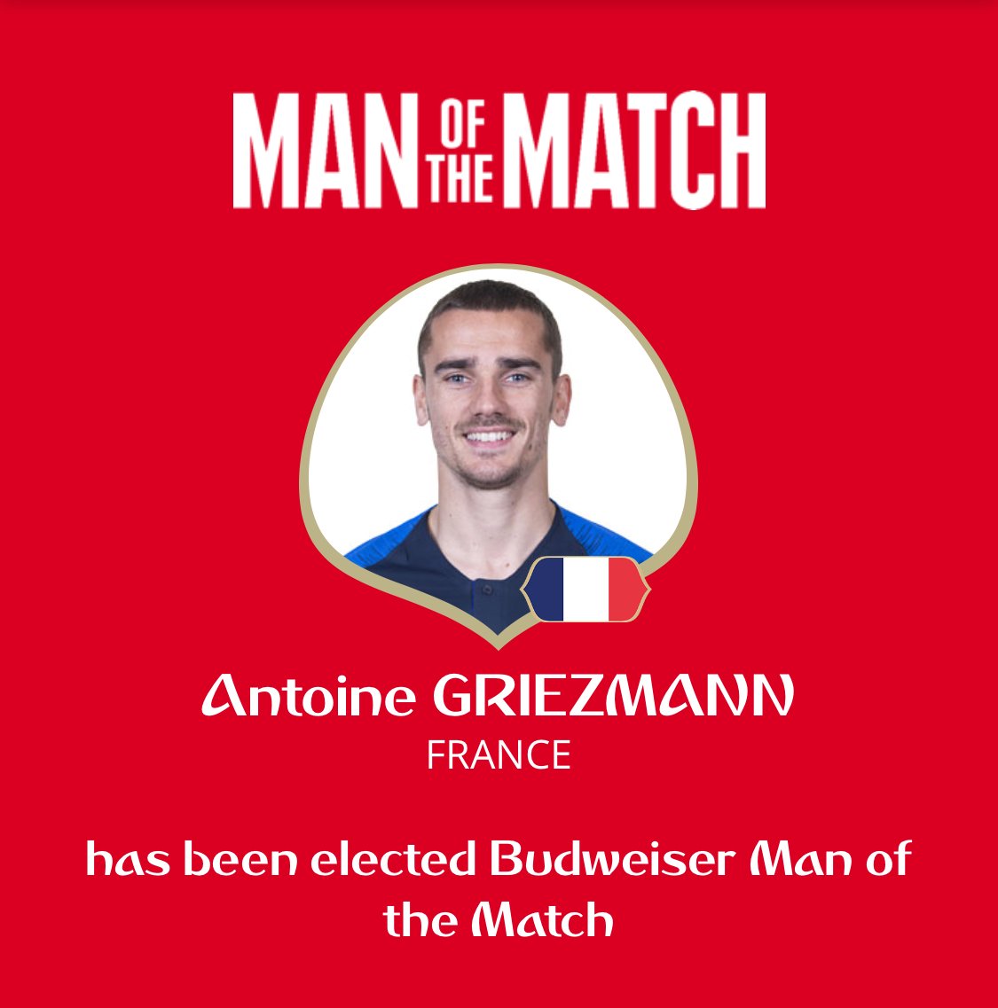 جريزمان أفضل لاعب في مباراة فرنسا وأستراليا