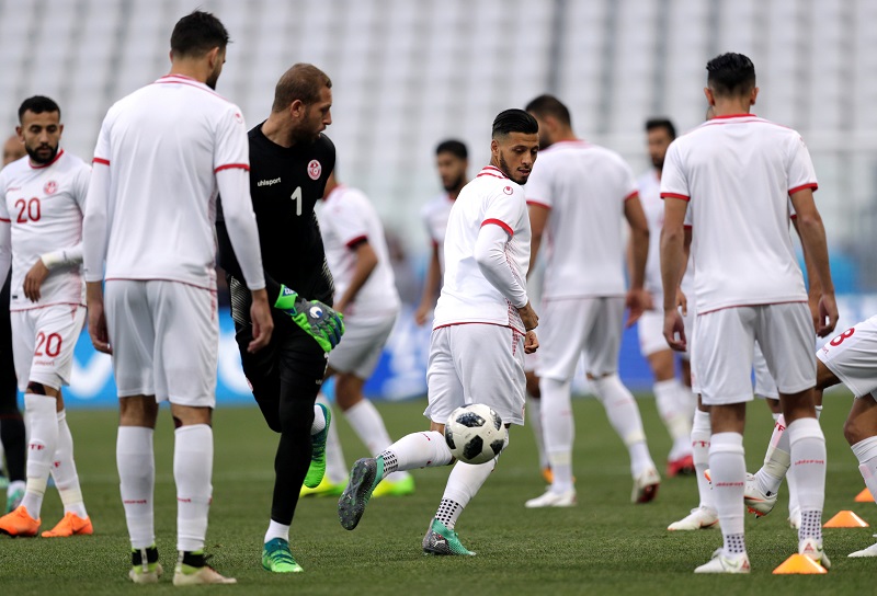 التدريب الاخير لمنتخب تونس قبل لقاء انجلترا (1)