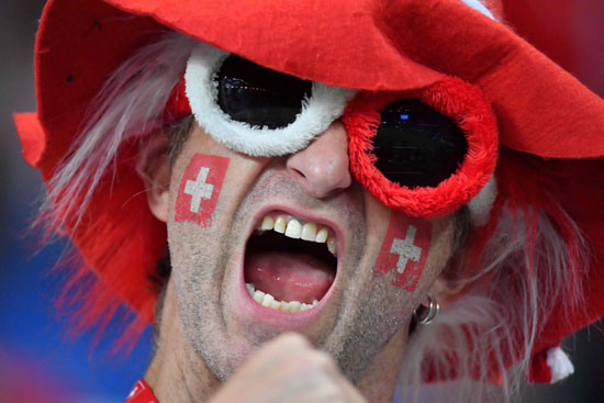 مشجع منتخب سويسرا