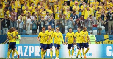 فرحة المنتخب السويدى