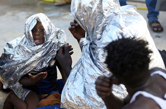 جانب من مهاجرو السواحل الليبية 