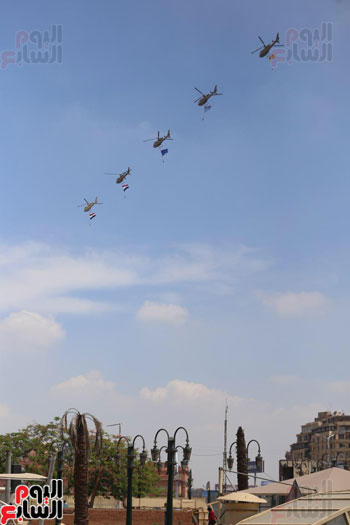 طائرات ترسم الأعلام المصرية  (3)