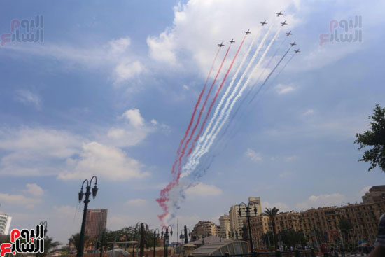 طائرات ترسم الأعلام المصرية  (8)