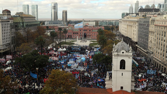  موقع المظاهرات الأرجنتينية 