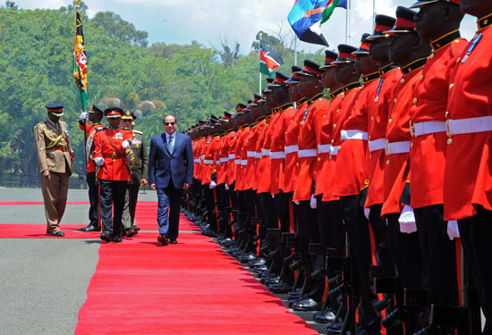 استقبال الرئيس فى كينيا