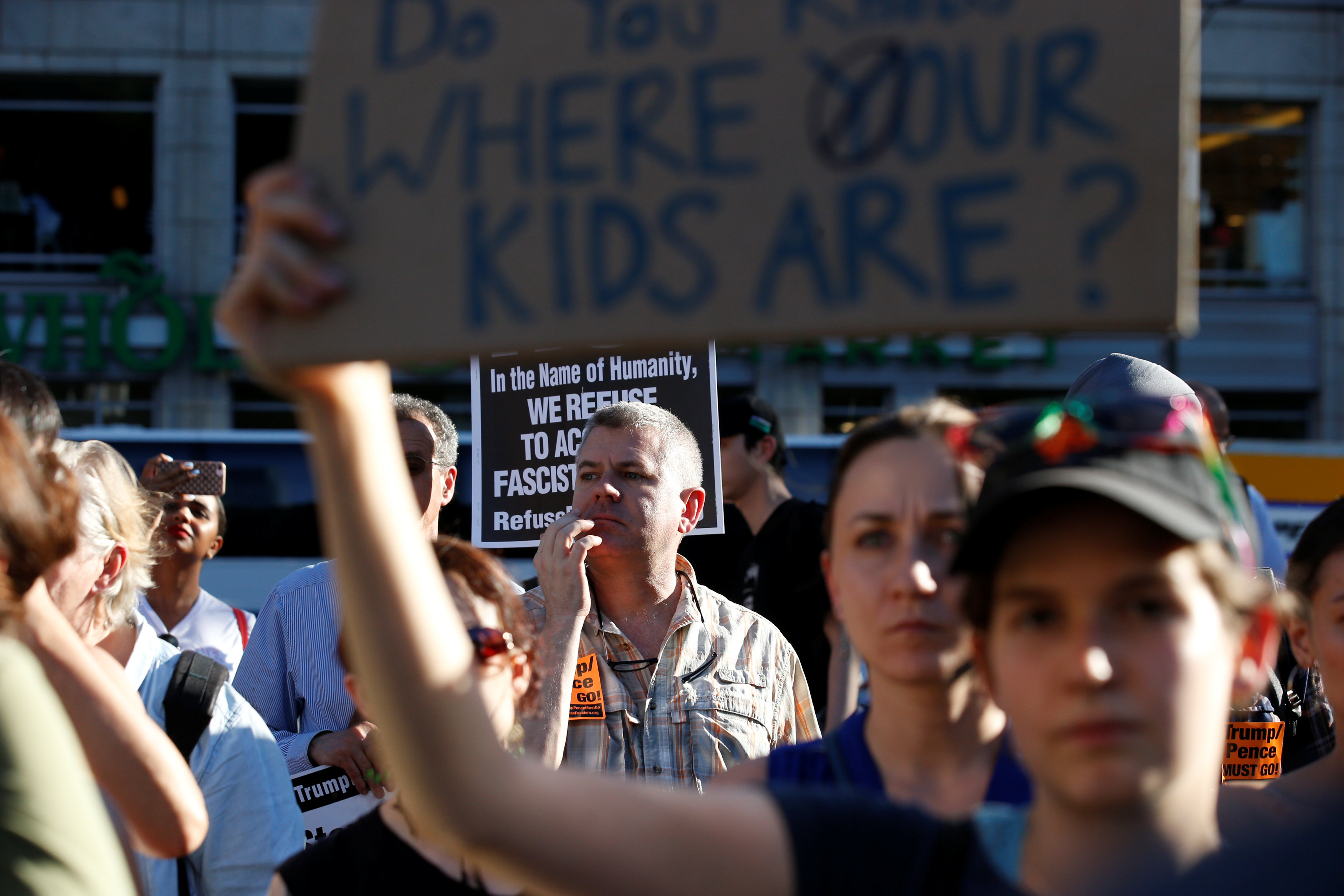 مظاهرات فى نيويورك ضد قرار فصل أطفال المهاجرين عن ذويهم