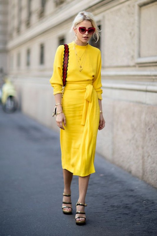 الفستان الأصفر