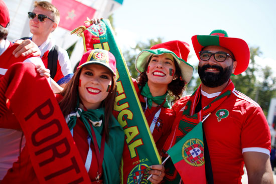 جميلات البرتغال يتألقن قبل مباراة المغرب
