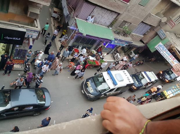 قوات الأمن بالشارع الذى شهد الجريمة قوات الأمن بالشارع الذى شهد الجريمة