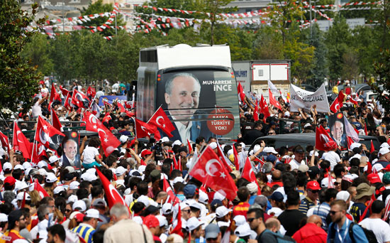  جانب من كلمة المرشح الرئاسى التركى 