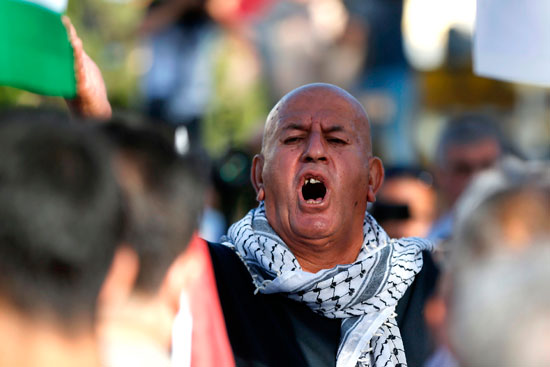 مظاهرات فلسطينية تضامنا مع قطاع غزة