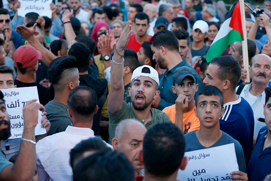 مظاهرات ضد العقوبات المفروضة على غزة