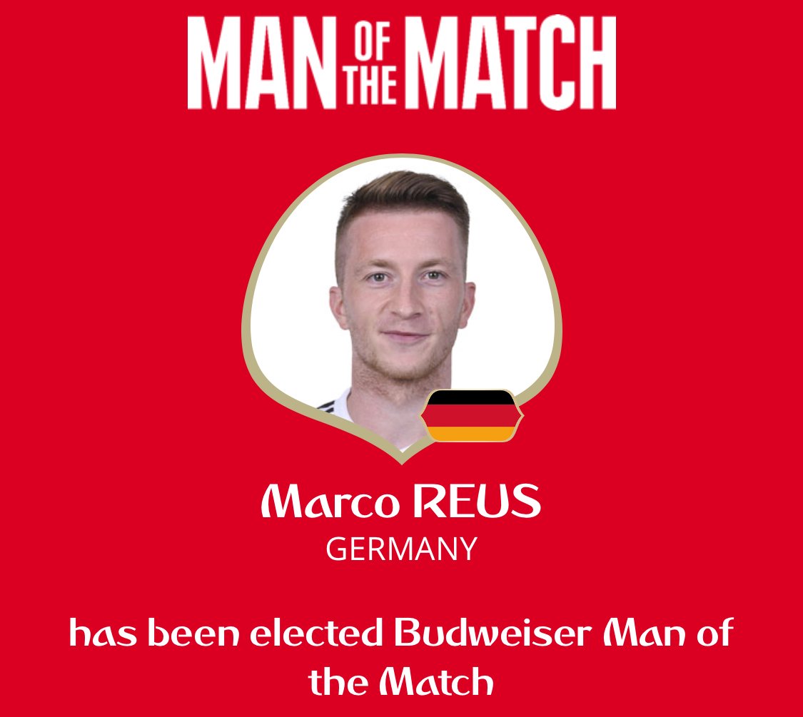 ماركو رويس أفض لاعب فى مباراة المانيا والسويد