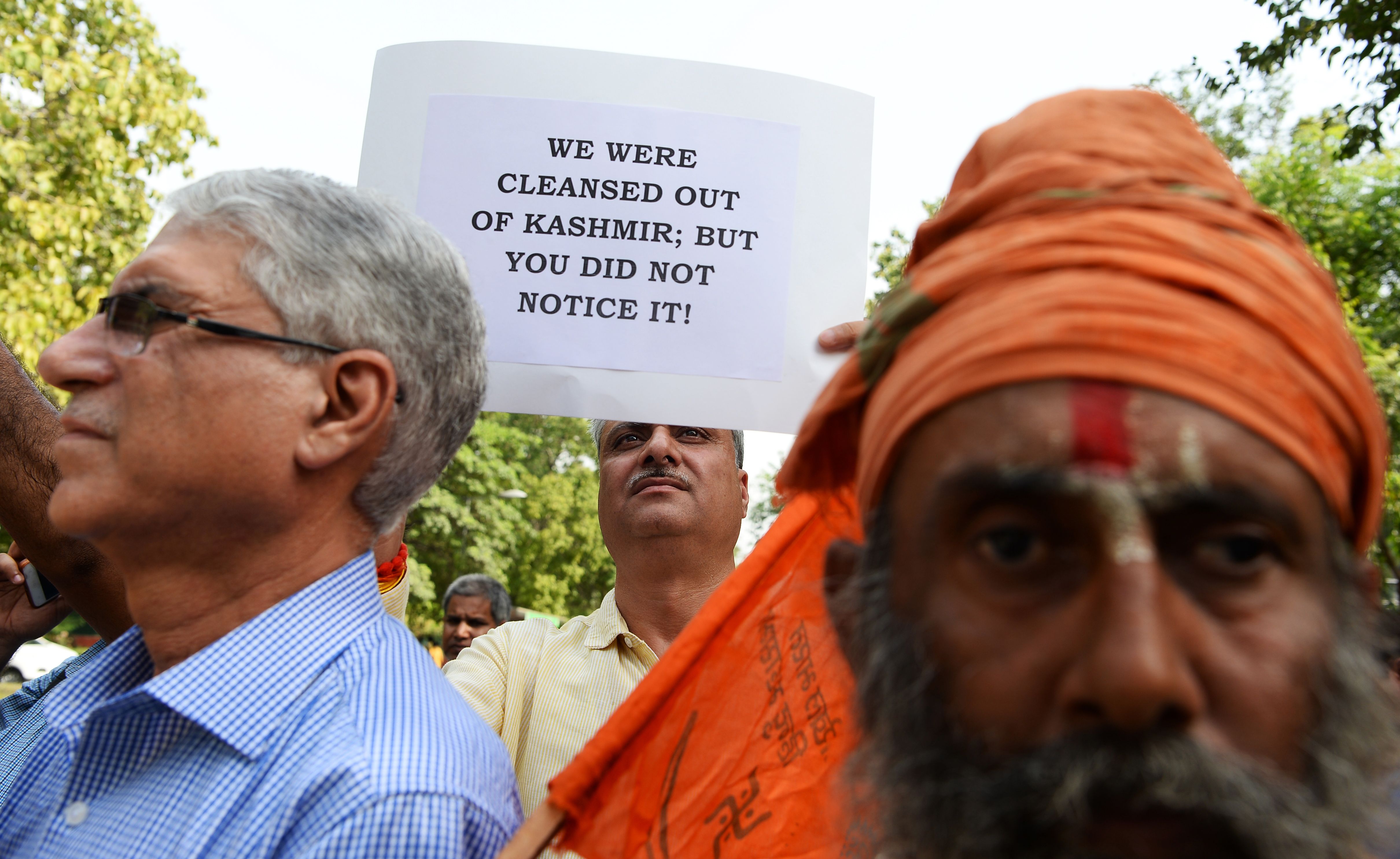 مظاهرات فى الهند ضد تقرير أممى حول النزاع بكشمير