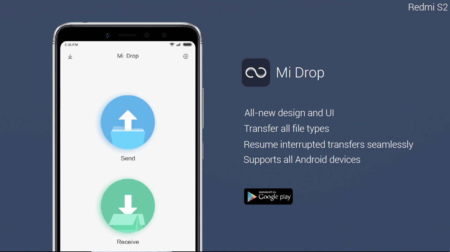 تطبيق Mi Drop