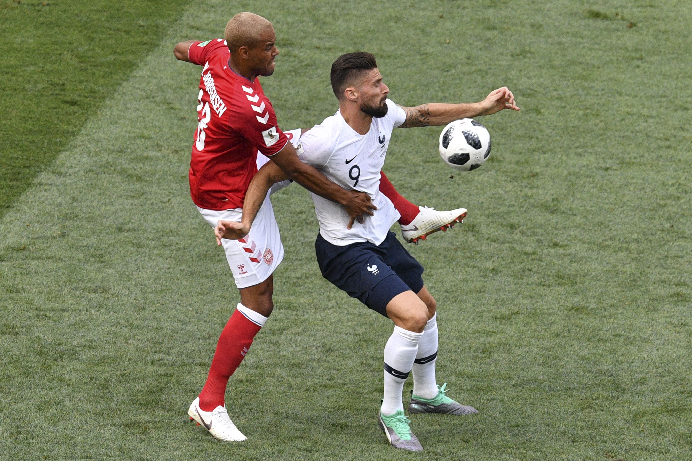 مباراة فرنسا والدنمارك