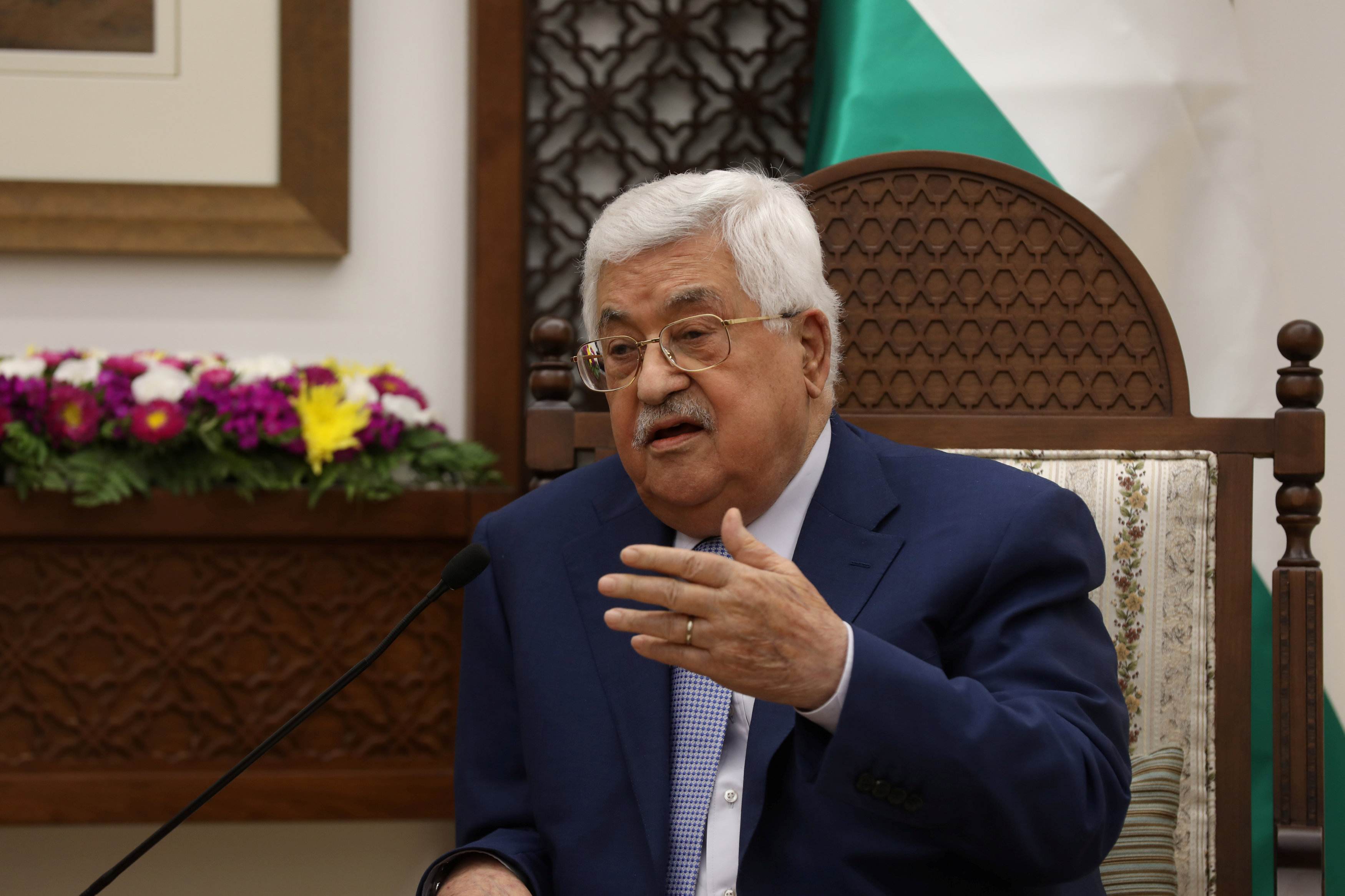 كلمة للرئيس عباس أثناء اللقاء