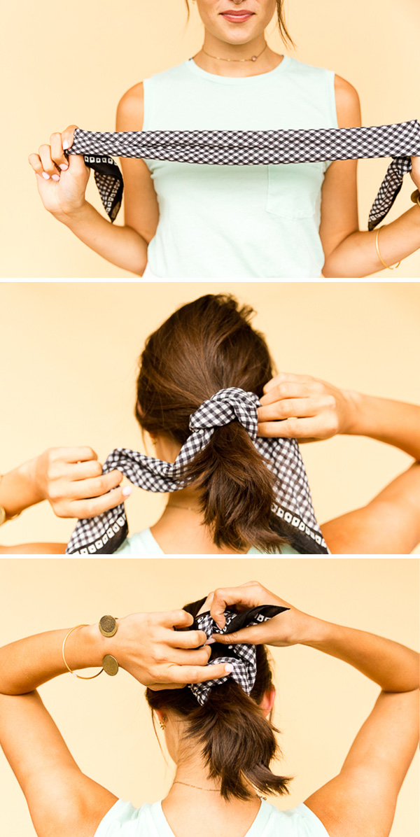 how-to-ponytail-bandana-scrunchie