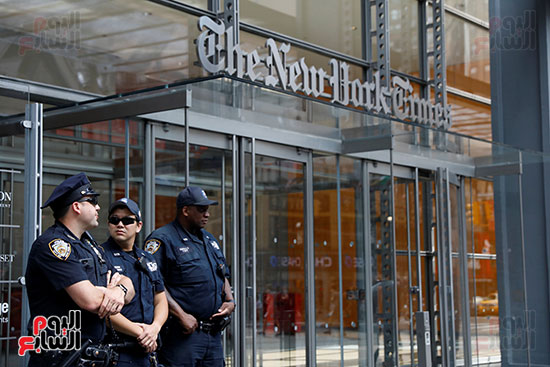 تشديد الاجراءات الأمنية بمحيط جريدة "نيويورك تايمز" عقب الهجوم