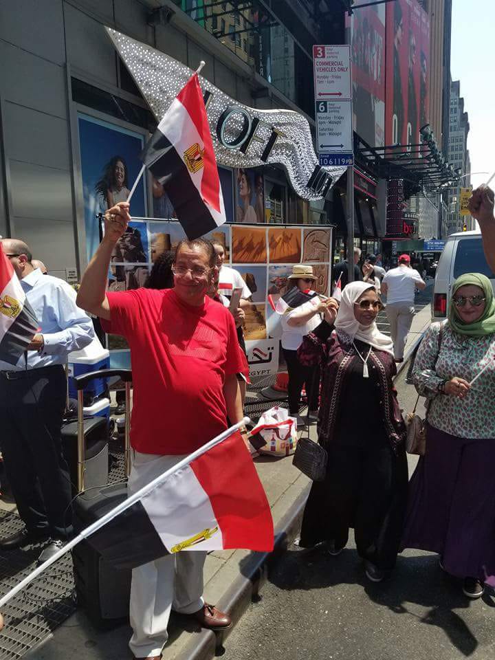 احتفالات المصريين بذكرى 30 يونيو فى نيويورك (7)