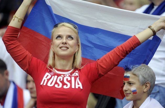 مشجعة روسية