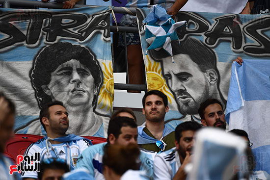 جانب من مشجعو الأرجنتين 