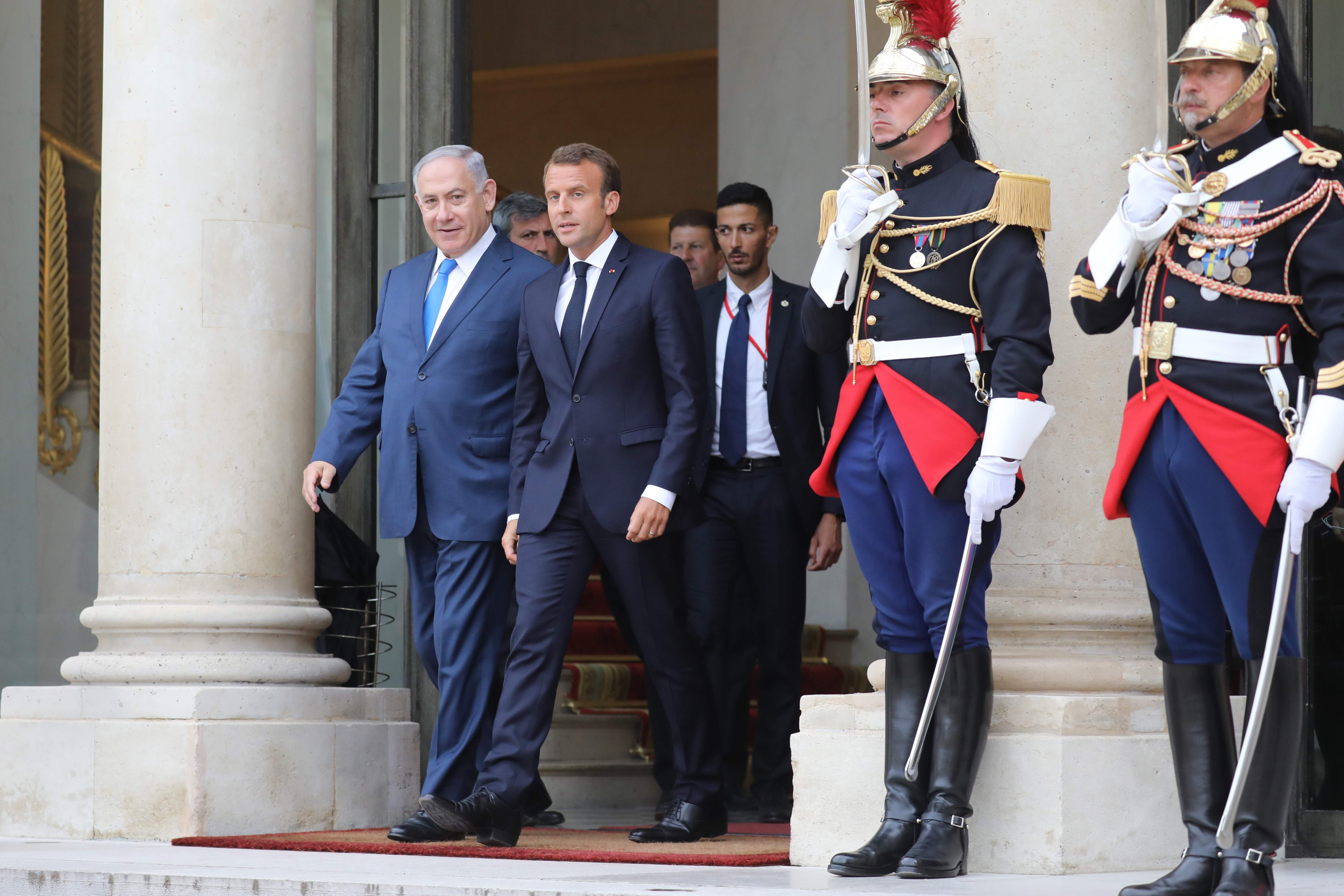 نتنياهو والرئيس الفرنسى