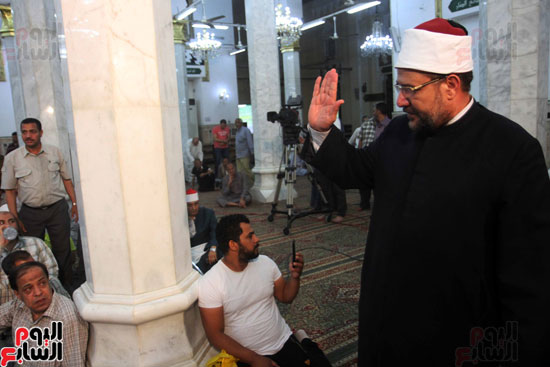 احتفال وزارة الأوقاف بفتح مكة من مسجد السيدة نفيسة (4)
