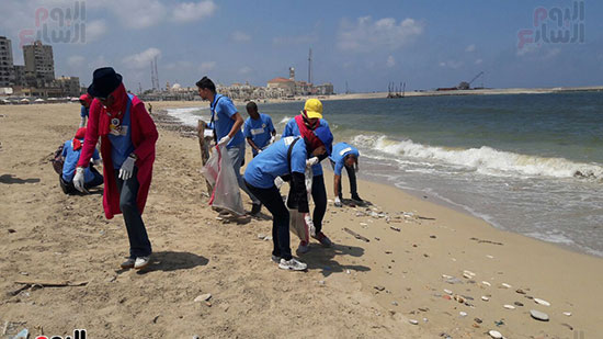 بدء-حملة-شباب-بيحب-مصر-لنظافة-شاطئ-الانفوشى-بالإسكندرية-(15)
