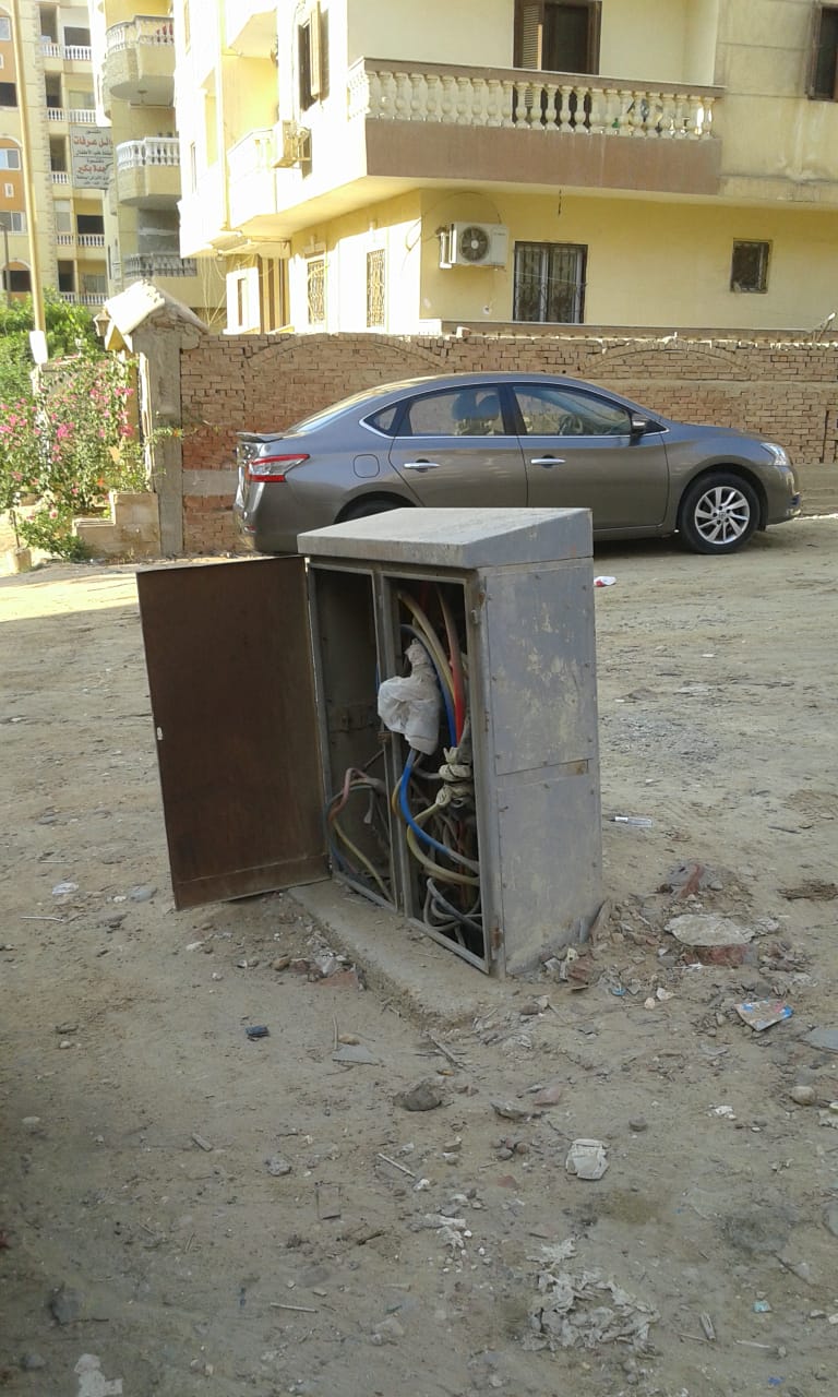كابينة الكهرباء بحدائق الاهرام