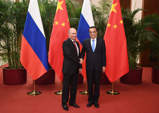 بوتين ورئيس الوزراء الصينى 