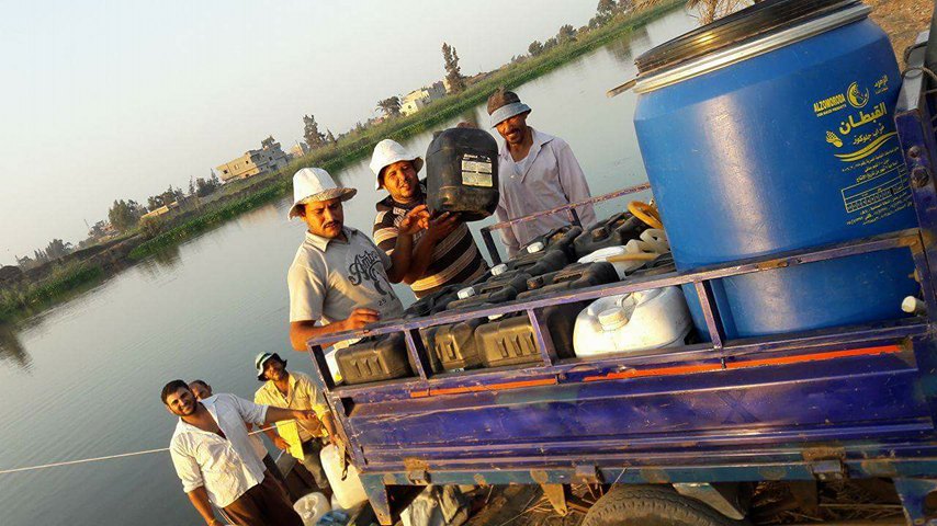 الأهالى يعانون بسبب انقطاع المياه